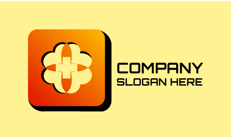 Logo Médical Carré De Fleur