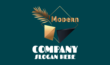 Bronz Yaprak Modern Logo