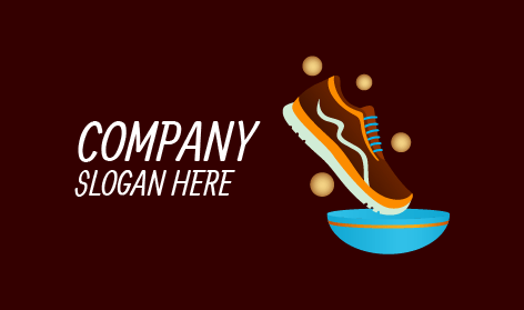 Logo Sepatu Coklat Modern