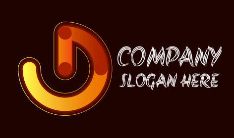 Logotipo De Estructura Giratoria Moderna