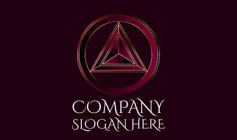 Purple Prism Modern Logo