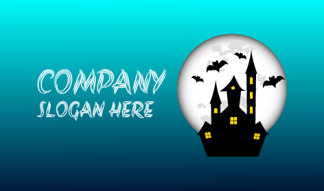 Haunted Moon Night Logo