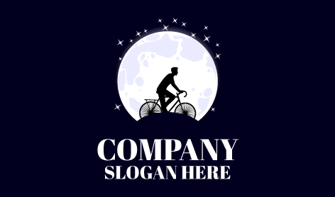 Mountain Biking Moon Logo