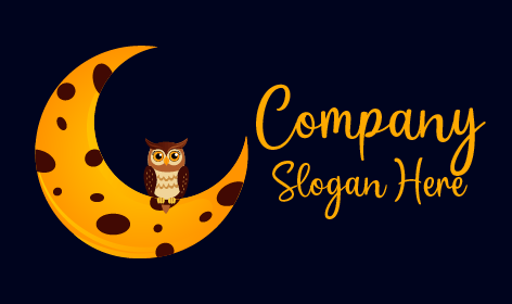 Orange Moon Owl Logo