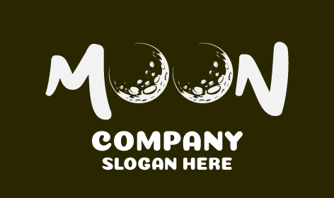Premium-Mond-Typografie-Logo