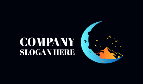 Işıltılı Gece Ay Logosu