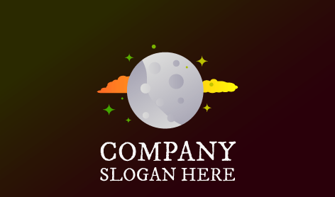 Gümüş Parıltılı Ay Logosu