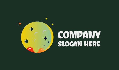 Yıldızlı Parıltılı Ay Logosu