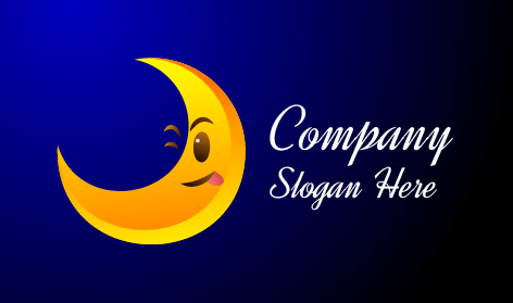 Sarı Aptal Ay Yüzlü Logo