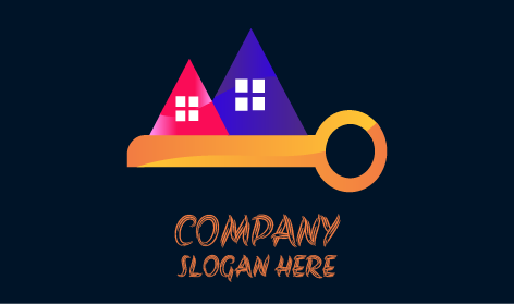 Logotipo Da Hipoteca Da Chave Da Casa