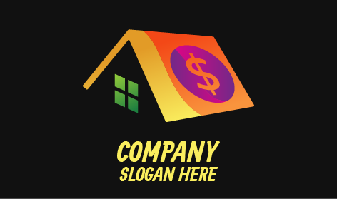 Logotipo De Hipoteca De Telhado Rico