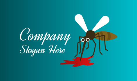 Logotipo De Picadura De Mosquito Negro