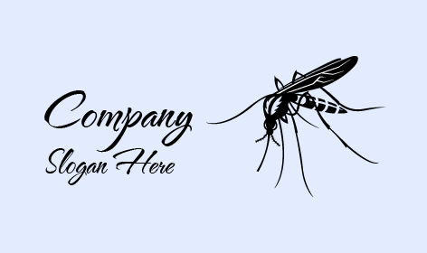 Logotipo De Silueta De Mosquito Negro