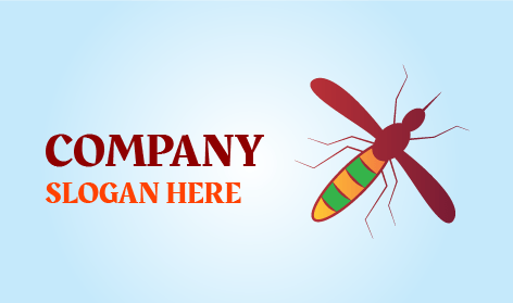 Logotipo De Mosquito De Colores Intensos