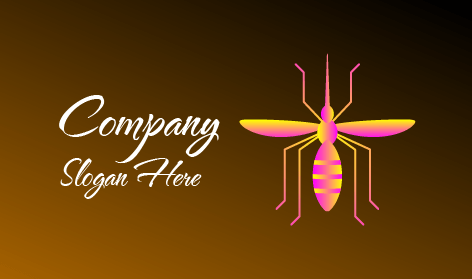 Logotipo De Mosquitos De Doble Sombra