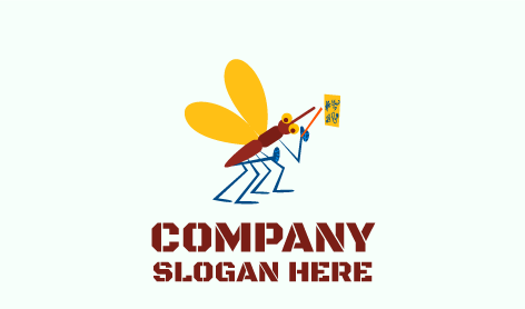 Logotipo De Mosquitos Para Investigación En Entomología