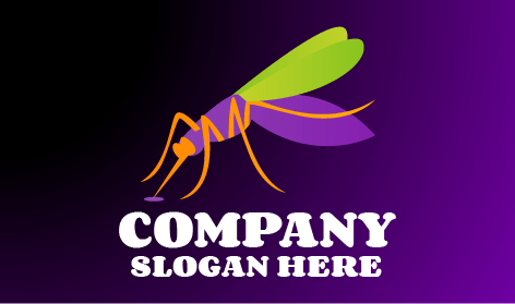 Logotipo De Mosquito Con Aguijón Fuerte