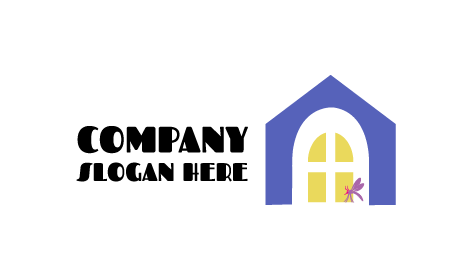 Logotipo De Infestación De Mosquitos En El Hogar