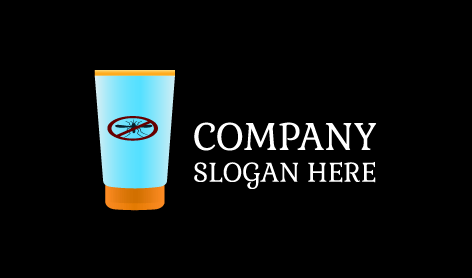 Logotipo De Loción De Protección Contra Mosquitos