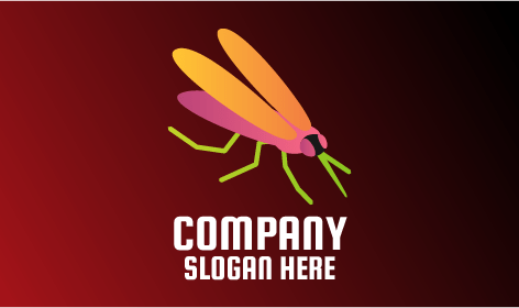 Logotipo Del Mosquito Arcoiris