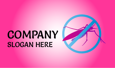 Logotipo De Mosquito Escudriñado