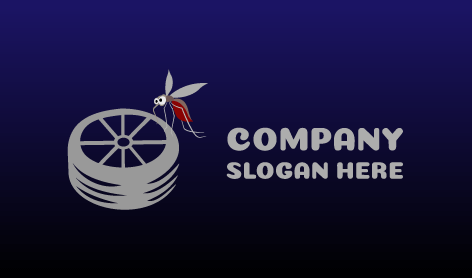 Logotipo De Mosquito En La Rueda De Repuesto