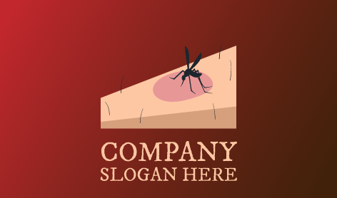 Logotipo Del Mosquito Chupador De Sangre