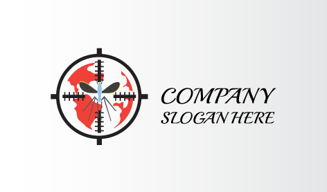 Logotipo De Mosquitos Como Objetivo