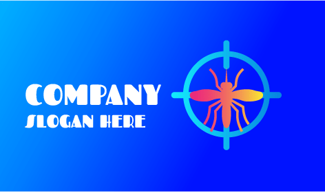 Logotipo De Mosquito Naranja Vibrante