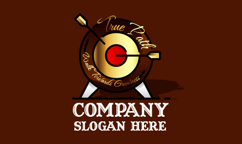 Logo De Motivation De Cible Fléchée