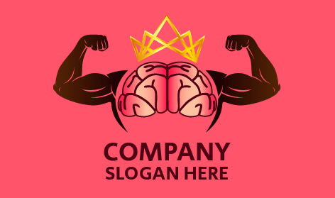 Logotipo De Motivación De La Corona Dorada