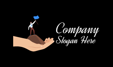 Logo De Motivation Pour Le Soutien Au Sommet