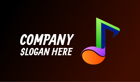 Logotipo Colorido De Letrero Musical