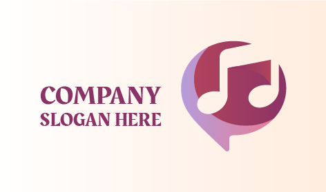 Light Pink Music Note Logo