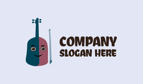 Smiley Guitar Music Logo
