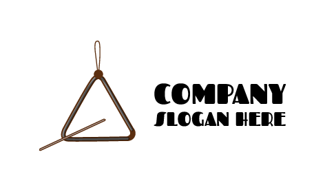 Logotipo De Instrumento Musical Triangular