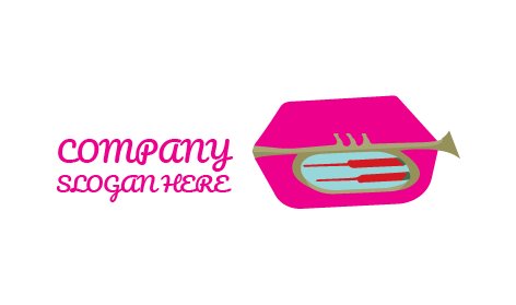 Trumpet Play Music Logo