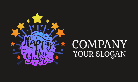 Exquisites Neujahrsfeuerwerk-logo