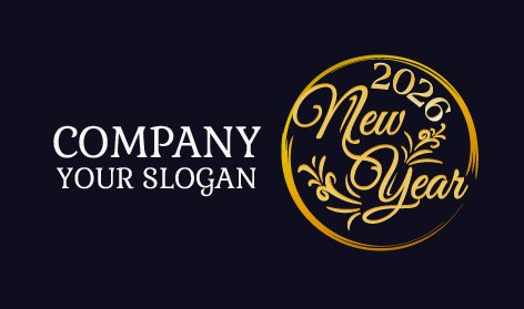 Festliches Neujahrslogo