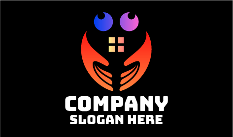 Logotipo De Una Organización Sin Fines De Lucro Que Abraza El Hogar
