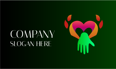 Logotipo Sem Fins Lucrativos De Amor Verde