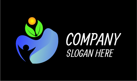 Logo Nirlaba Daun Hijau Burung Beo