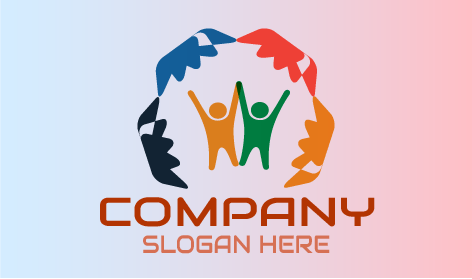 Logo à But Non Lucratif Silhouette Ludique