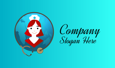 Logo Des Soins Infirmiers Aux Yeux Noirs