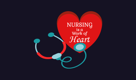 Logo D'infirmière Avec Stéthoscope Bleu