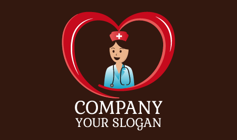 Logo D'infirmière Happy Expression