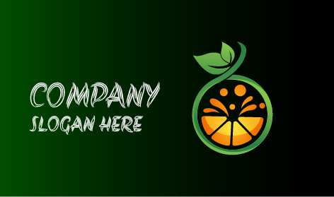 Logo Rumah Pertanian Oranye Yang Menarik