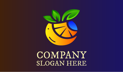 Logo Buah Jeruk Yang Energik