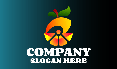 Logo Irisan Jeruk Gradien