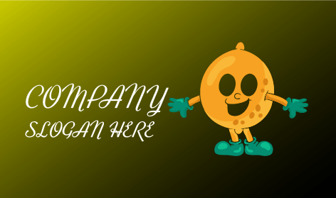 Logo Maskot Jeruk Bahagia